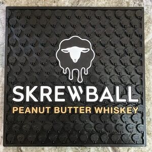Skrewball Peanut Butter Whiskey Rubber Bar Mat